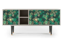 Móvel De Tv* Mueble de TV - 150х69х41 cm - T5 - Green Flower, Areia Bege