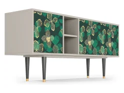 Móvel De Tv* Mueble de TV - 150х69х41 cm - T5 - Green Flower, Areia Bege