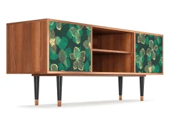 Móvel De Tv* Mueble de TV - 170х69х48 cm - T2 - Green Flower, Nogueira Castanho