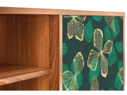 Móvel De Tv* Mueble de TV - 170х69х48 cm - T2 - Green Flower, Nogueira Castanho