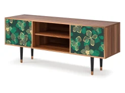 Móvel De Tv* Mueble de TV - 170х69х48 cm - T2 - Green Flower, Nogueira Castanho