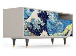Mueble de TV - 125х56х41 cm - T7 - Great Wave, Areia^ Móvel De Tv