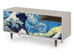 Mueble de TV - 125х56х41 cm - T7 - Great Wave, Areia^ Móvel De Tv