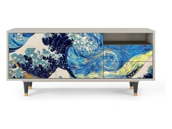 Mueble de TV - 125х56х41 cm - T7 - Great Wave, Areia^ Móvel De Tv