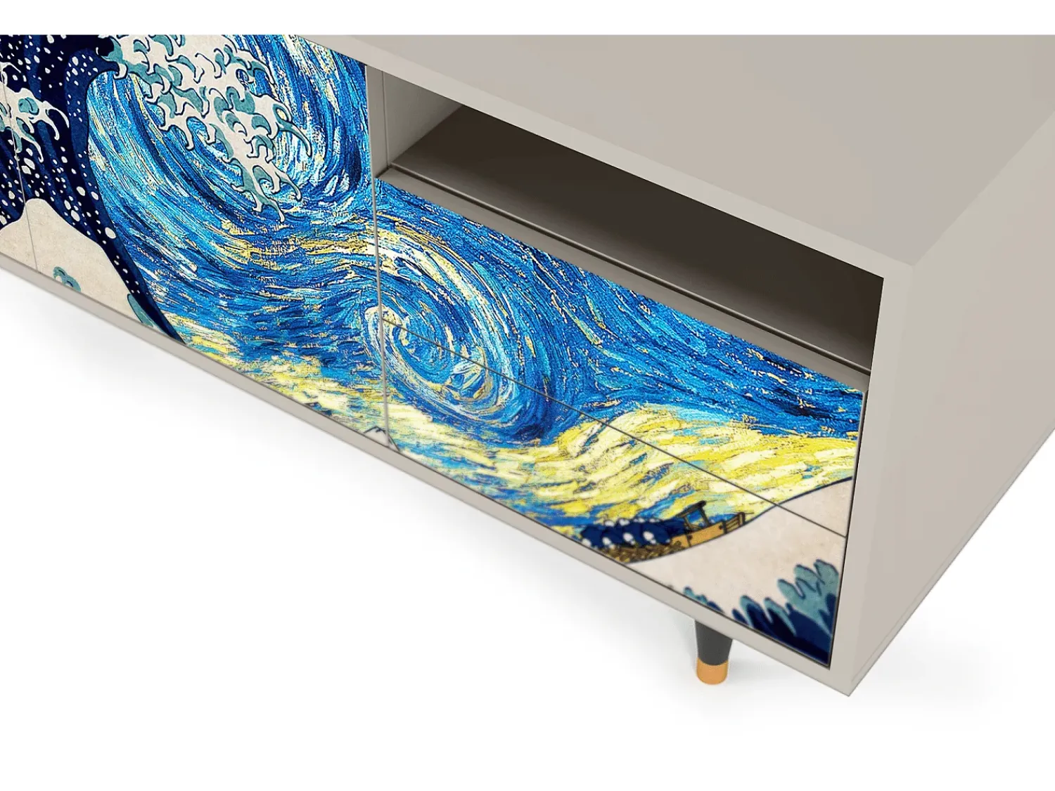 Mueble de TV - 125х56х41 cm - T7 - Great Wave, Areia^ Móvel De Tv