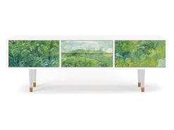 Móvel De Tv| Mueble de TV - 170х59х48 cm - T4 - Green Wheat Fields, Branco Bege
