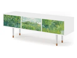 Móvel De Tv| Mueble de TV - 170х59х48 cm - T4 - Green Wheat Fields, Branco Bege