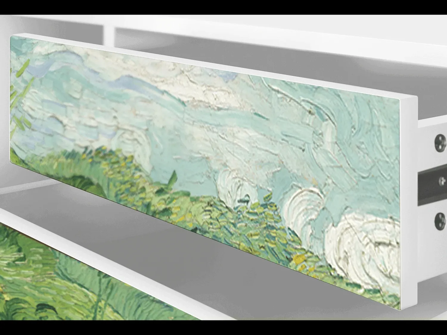 Móvel De Tv| Mueble de TV - 170х59х48 cm - T4 - Green Wheat Fields, Branco Bege