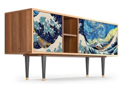 Mueble de TV - 150х69х41 cm - T5 - Great Wave, Nogueira^ Móvel De Tv