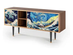 Mueble de TV - 150х69х41 cm - T5 - Great Wave, Nogueira^ Móvel De Tv