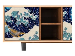 Mueble de TV - 150х69х41 cm - T5 - Great Wave, Nogueira^ Móvel De Tv