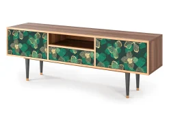Mueble de TV - 170х59х41 cm - T6 - Green Flower, Nogueira^ Móvel De Tv