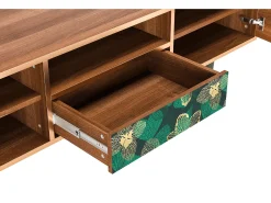 Mueble de TV - 170х59х41 cm - T6 - Green Flower, Nogueira^ Móvel De Tv