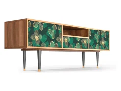 Mueble de TV - 170х59х41 cm - T6 - Green Flower, Nogueira^ Móvel De Tv