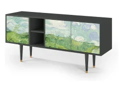 Mueble de TV - 150х69х41 cm - T5 - Green Wheat Fields, Antracite^ Móvel De Tv