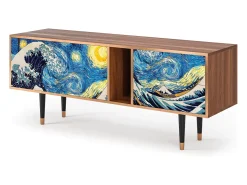 Mueble de TV - 170х69х48 cm - T1 - Great Wave, Nogueira^ Móvel De Tv