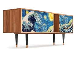 Mueble de TV - 170х69х48 cm - T1 - Great Wave, Nogueira^ Móvel De Tv