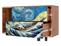 Mueble de TV - 170х69х48 cm - T1 - Great Wave, Nogueira^ Móvel De Tv