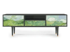 Hot Mueble de TV - 170х59х41 cm - T6 - Green Wheat Fields, Antracite Cinza antracite