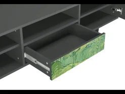Hot Mueble de TV - 170х59х41 cm - T6 - Green Wheat Fields, Antracite Cinza antracite