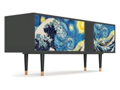 Discount Mueble de TV - 170х69х48 cm - T1 - Great Wave, Antracite Cinza antracite
