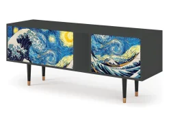 Discount Mueble de TV - 170х69х48 cm - T1 - Great Wave, Antracite Cinza antracite