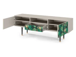 Mueble de TV - 170х59х41 cm - T6 - Green Flower, Areia^ Móvel De Tv