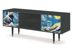 Mueble de TV - 170х69х48 cm - T2 - Great Wave, Antracite^ Móvel De Tv