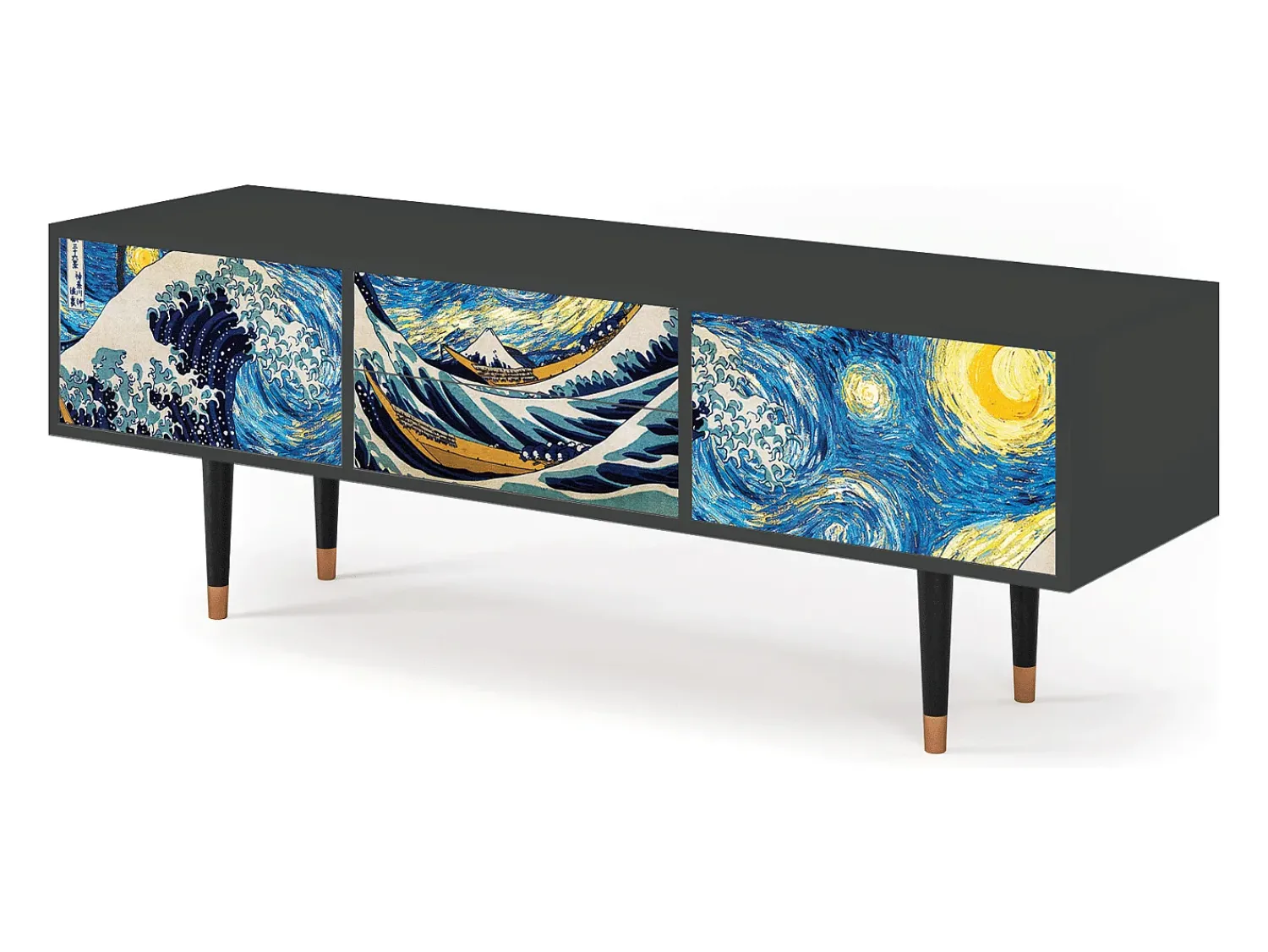 Mueble de TV - 170х59х48 cm - T4 - Great Wave, Antracite^ Móvel De Tv