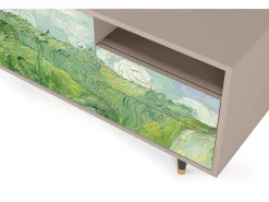 Mueble de TV - 125х56х41 cm - T7 - Green Wheat Fields, Latte^ Móvel De Tv