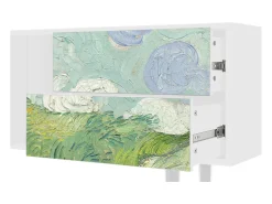 Mueble de TV - 170х69х48 cm - T1 - Green Wheat Fields, Branco^ Móvel De Tv