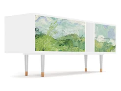 Mueble de TV - 170х69х48 cm - T1 - Green Wheat Fields, Branco^ Móvel De Tv