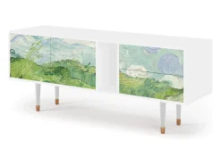 Mueble de TV - 170х69х48 cm - T1 - Green Wheat Fields, Branco^ Móvel De Tv