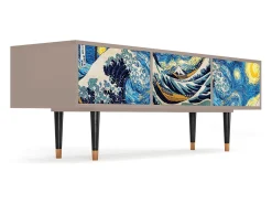 Móvel De Tv* Mueble de TV - 170х59х48 cm - T4 - Great Wave, Latte Bege