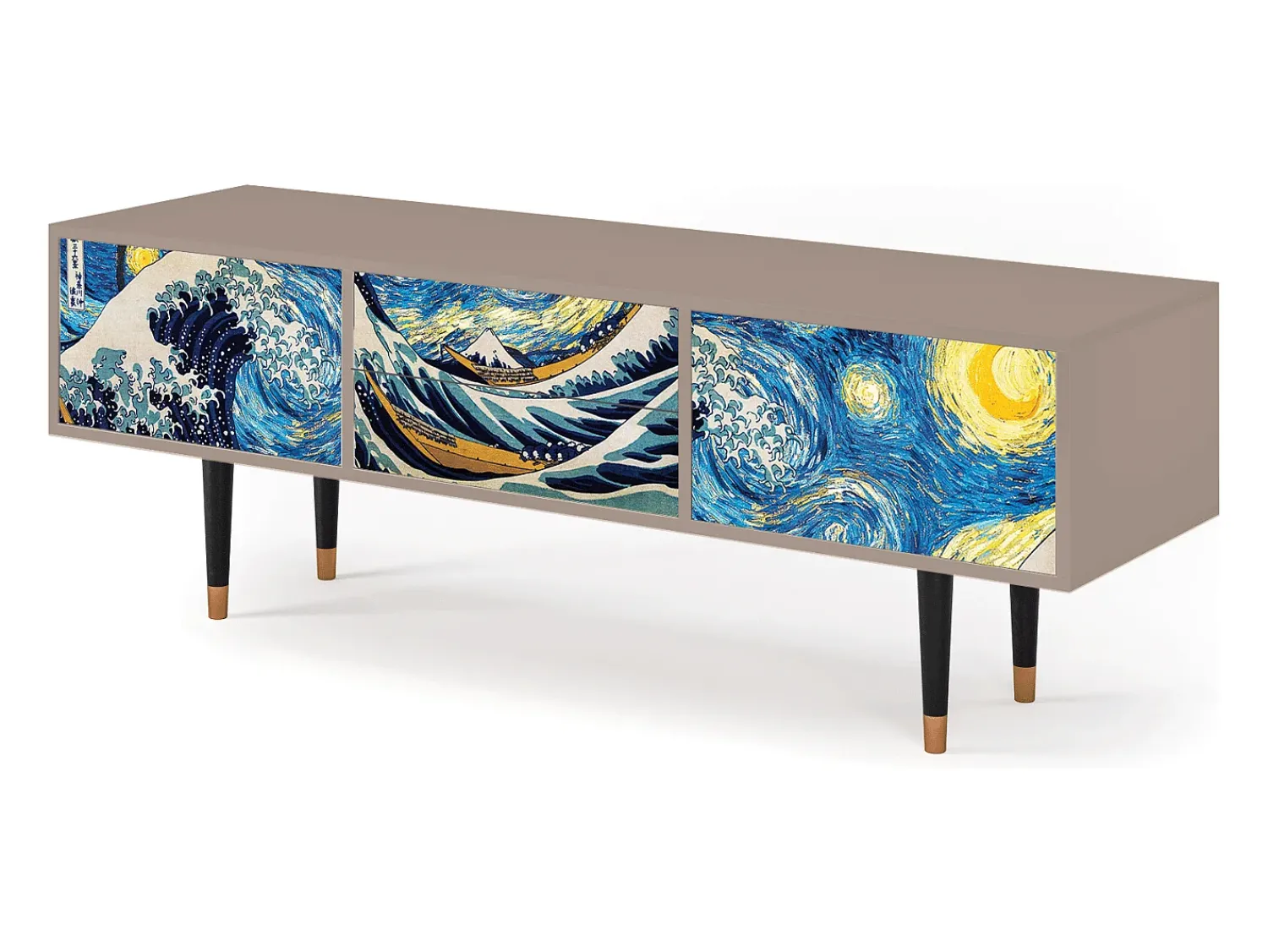 Móvel De Tv* Mueble de TV - 170х59х48 cm - T4 - Great Wave, Latte Bege