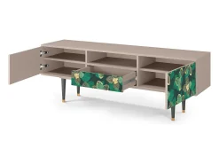 Mueble de TV - 170х59х41 cm - T6 - Green Flower, Latte^ Móvel De Tv