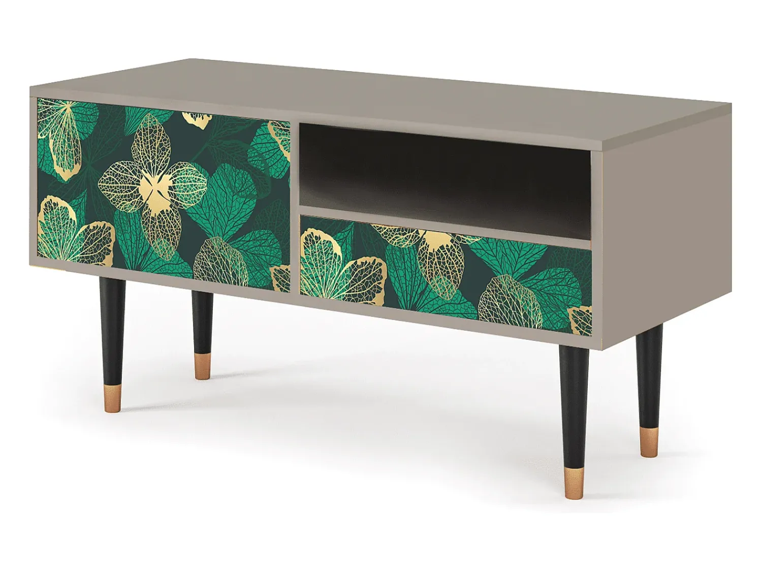Mueble de TV - 115х59х48 cm - T3 - Green Flower, Areia^ Móvel De Tv