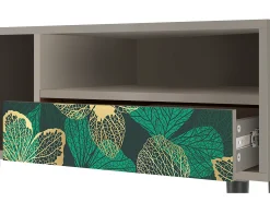Mueble de TV - 115х59х48 cm - T3 - Green Flower, Areia^ Móvel De Tv