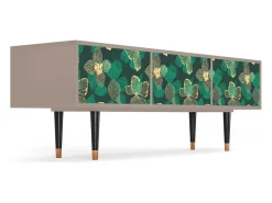 Móvel De Tv| Mueble de TV - 170х59х48 cm - T4 - Green Flower, Latte Bege