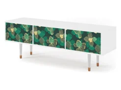 Mueble de TV - 170х59х48 cm - T4 - Green Flower, Branco^ Móvel De Tv