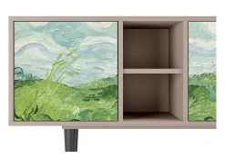 Móvel De Tv* Mueble de TV - 150х69х41 cm - T5 - Green Wheat Fields, Latte Bege