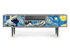 Outlet Mueble de TV - 170х59х41 cm - T6 - Great Wave, Cinza Cinzento