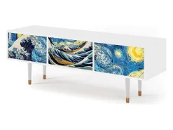 Hot Mueble de TV - 170х59х48 cm - T4 - Great Wave, Branco Bege