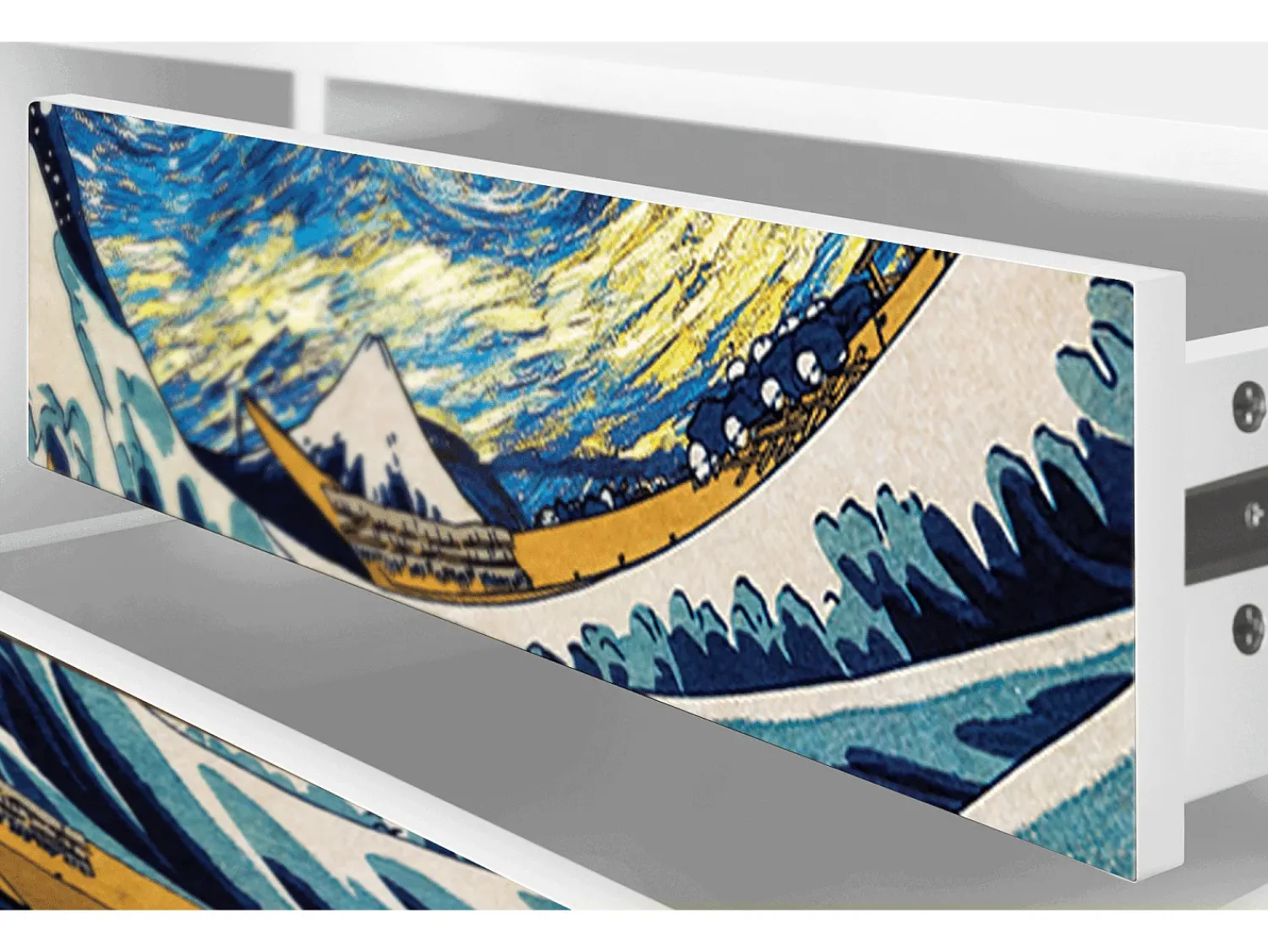 Hot Mueble de TV - 170х59х48 cm - T4 - Great Wave, Branco Bege
