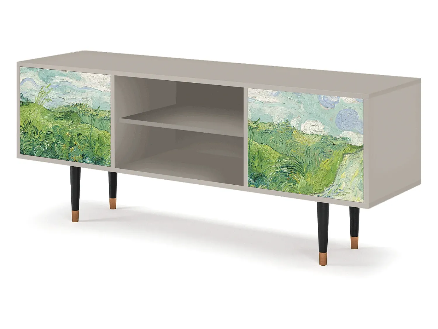 Mueble de TV - 170х69х48 cm - T2 - Green Wheat Fields, Areia^ Móvel De Tv
