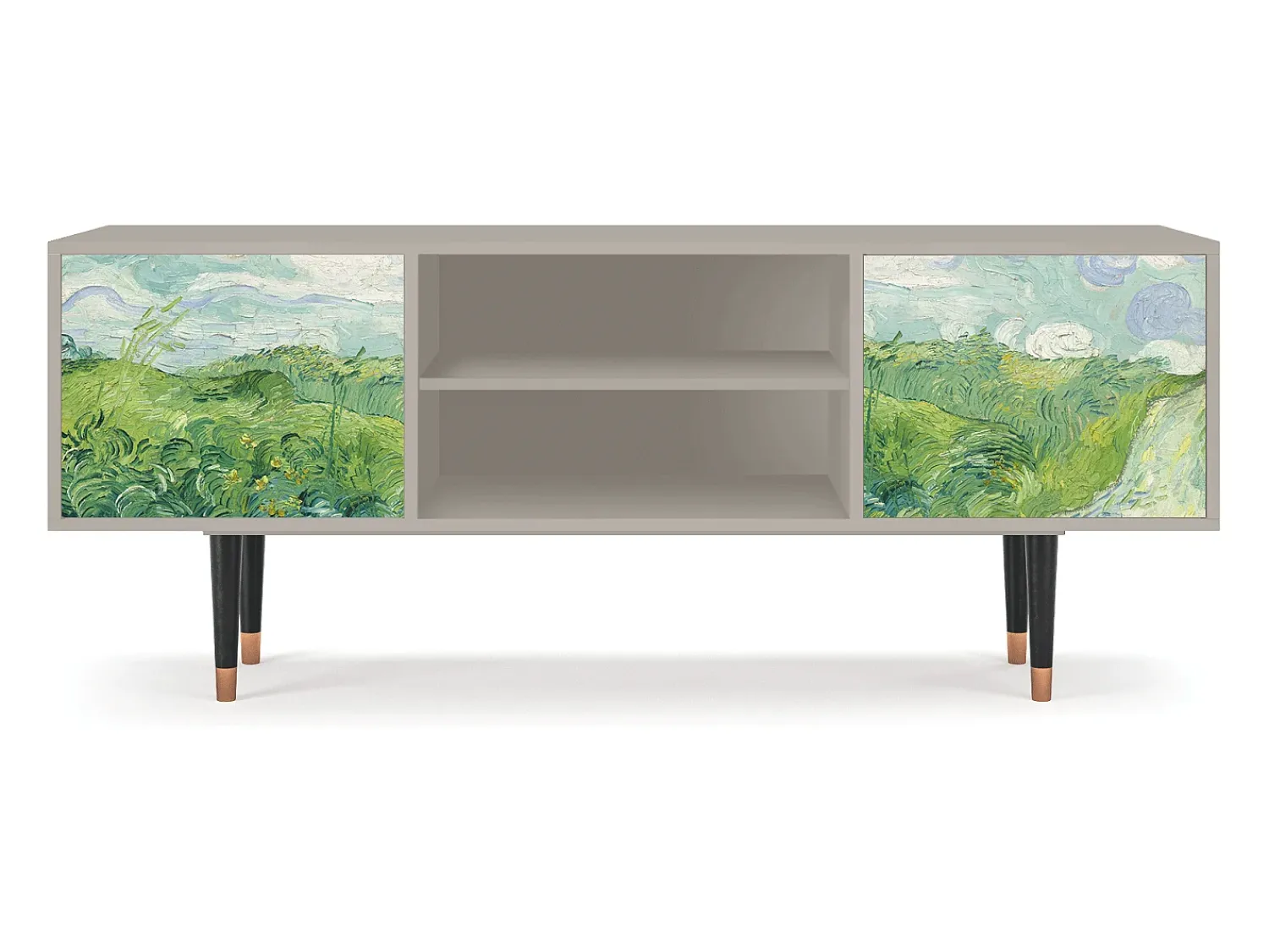 Mueble de TV - 170х69х48 cm - T2 - Green Wheat Fields, Areia^ Móvel De Tv