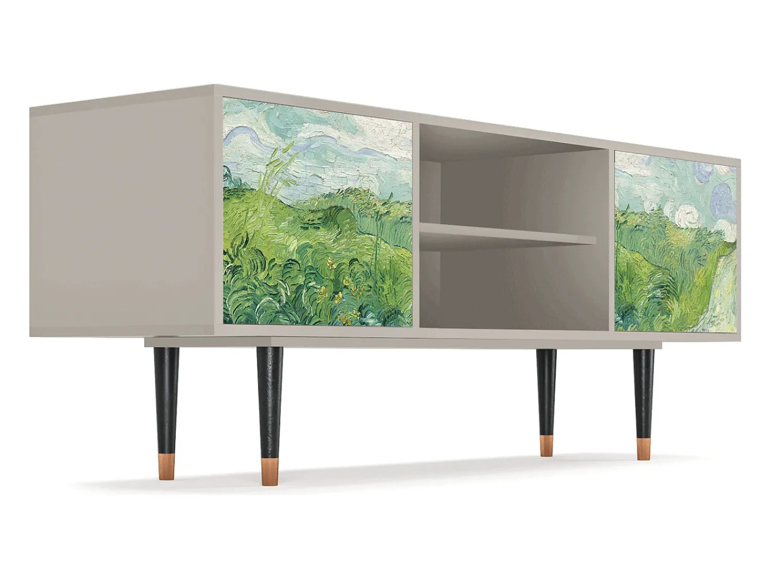 Mueble de TV - 170х69х48 cm - T2 - Green Wheat Fields, Areia^ Móvel De Tv