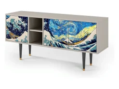 Móvel De Tv* Mueble de TV - 150х69х41 cm - T5 - Great Wave, Areia Bege