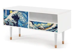 Mueble de TV - 115х59х48 cm - T3 - Great Wave, Branco^ Móvel De Tv