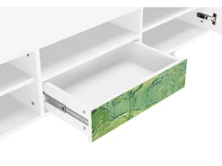 Móvel De Tv* Mueble de TV - 170х59х41 cm - T6 - Green Wheat Fields, Branco Bege